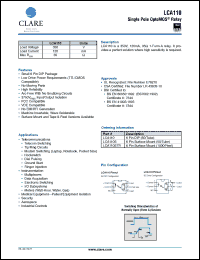 Click here to download LCA110 Datasheet