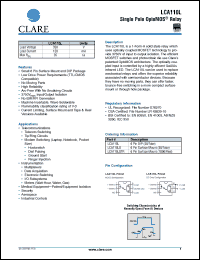 Click here to download LCA110L Datasheet
