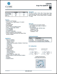 Click here to download LCA125L Datasheet