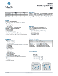 Click here to download LBA110S Datasheet