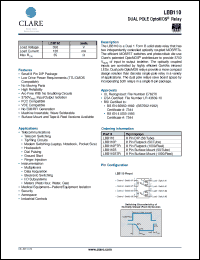 Click here to download LBB110STR Datasheet