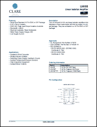 Click here to download LIA100PTR Datasheet