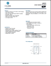 Click here to download LIA101PTR Datasheet