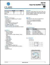 Click here to download PAA140 Datasheet
