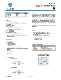 Click here to download PLA140LS Datasheet