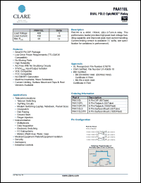 Click here to download PAA110LS Datasheet