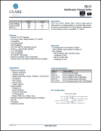 Click here to download TS117PTR Datasheet