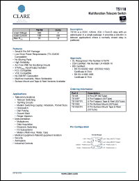 Click here to download TS118PTR Datasheet