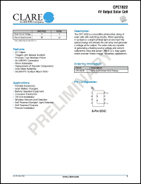 Click here to download CPC1822N Datasheet