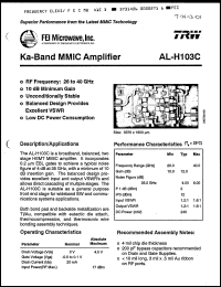 Click here to download AL-H103C Datasheet