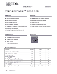 Click here to download CSD05120 Datasheet