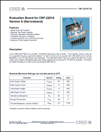 Click here to download CRF-22010-TB Datasheet