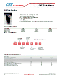 Click here to download CKRA6010EP-10 Datasheet