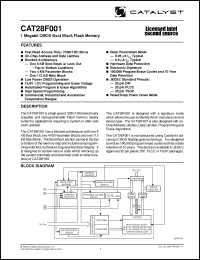 Click here to download CAT28F001PI-70BT Datasheet