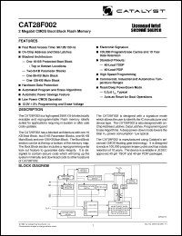 Click here to download CAT28F002PA-12TT Datasheet