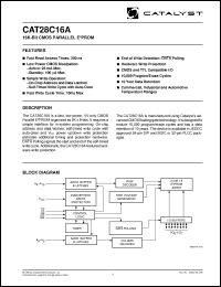 Click here to download CAT28C16 Datasheet