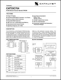 Click here to download CAT33C704 Datasheet