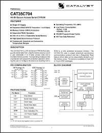 Click here to download CAT35C704 Datasheet