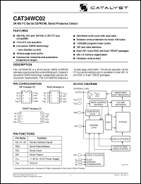 Click here to download CAT34WC02 Datasheet