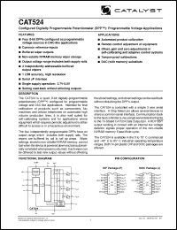 Click here to download CAT524 Datasheet