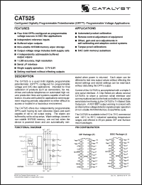 Click here to download CAT525 Datasheet