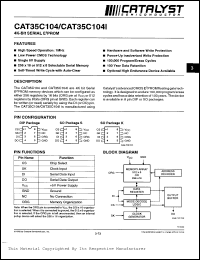 Click here to download CAT35C104I Datasheet