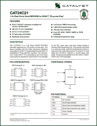 Click here to download CAT24C21 Datasheet