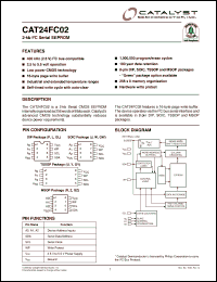 Click here to download CAT24FC02 Datasheet