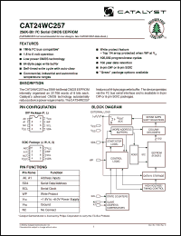 Click here to download CAT24WC257PA-1.8TE13 Datasheet