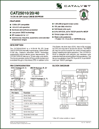 Click here to download CAT25020L Datasheet