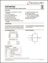 Click here to download CAT34FC02 Datasheet