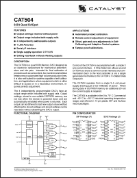 Click here to download CAT504 Datasheet