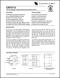 Click here to download CAT5113 Datasheet