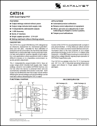 Click here to download CAT514 Datasheet
