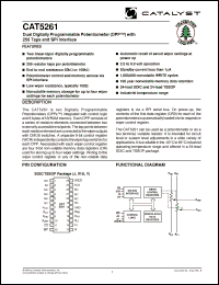 Click here to download CAT5261WI-50TE13 Datasheet