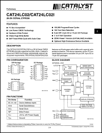Click here to download CAT24LC02 Datasheet