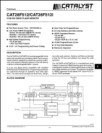Click here to download CAT28F512T20 Datasheet