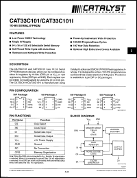 Click here to download CAT33C101SI Datasheet