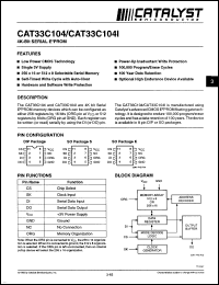 Click here to download CAT33C104 Datasheet