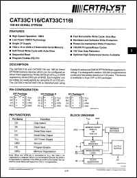 Click here to download CAT33C116SI Datasheet