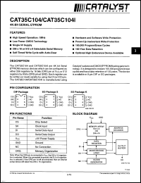Click here to download CAT35C104PI Datasheet