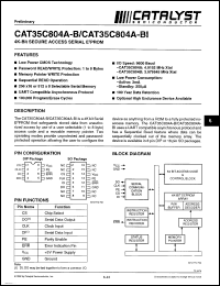 Click here to download CAT35C804BCC Datasheet