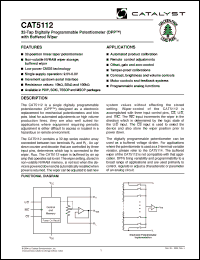 Click here to download CAT5112Y10TE13 Datasheet