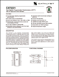 Click here to download CAT5221WI-50TE13 Datasheet