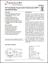 Click here to download CAT5111 Datasheet