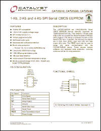 Click here to download CAT25040LIT3 Datasheet