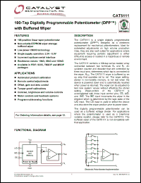 Click here to download CAT5111ZI-50 Datasheet