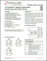 Click here to download CAT5121TBI-00T3 Datasheet