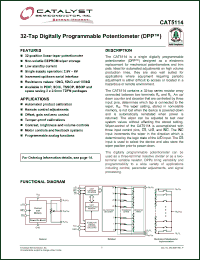 Click here to download CAT5114_08 Datasheet
