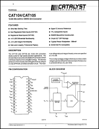 Click here to download CAT105JC Datasheet